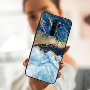 MY ART Silikónový obal Xiaomi Redmi Note 8 Pro BLUE MARBLE (141)
