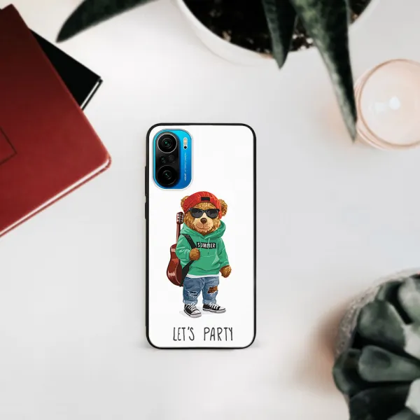 MY ART Silikónový obal Xiaomi Poco F3 BEAR (008)