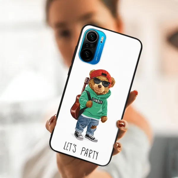 MY ART Silikónový obal Xiaomi Poco F3 BEAR (008)