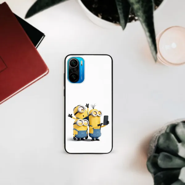 MY ART Silikónový obal Xiaomi Poco F3 MINIONS SELFIE (022)