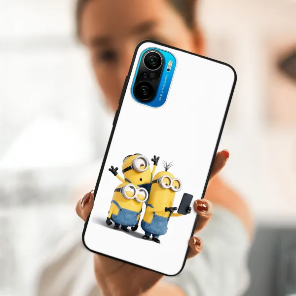 MY ART Silikónový obal Xiaomi Poco F3 MINIONS SELFIE (022)