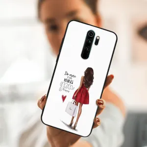 MY ART Silikónový obal Xiaomi Redmi Note 8 Pro RED DRESS (137)