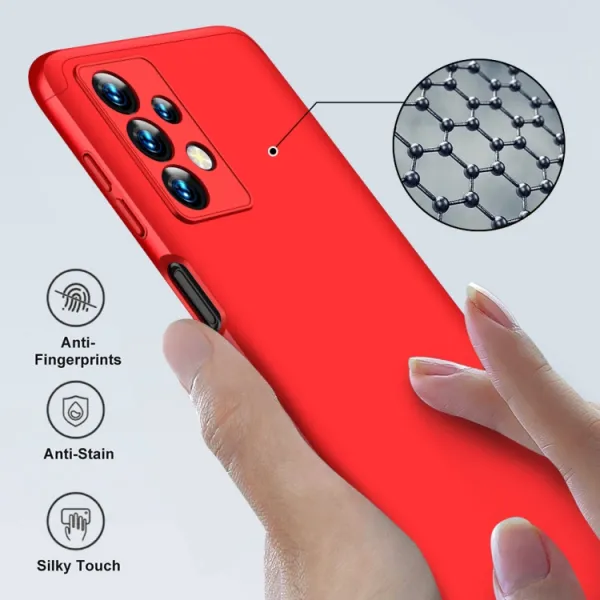 360° Ochranný kryt Samsung Galaxy A23 / A23 5G červený