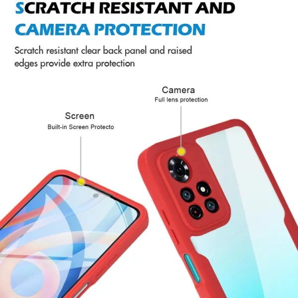 DUAL Obojstranný kryt s fóliou Xiaomi Poco M4 Pro 5G / Redmi Note 11S 5G modrý