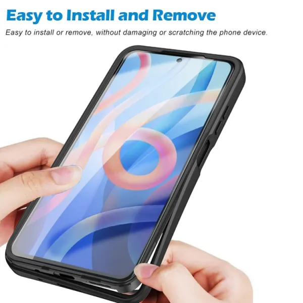 DUAL Obojstranný kryt s fóliou Xiaomi Poco M4 Pro 5G / Redmi Note 11S 5G modrý