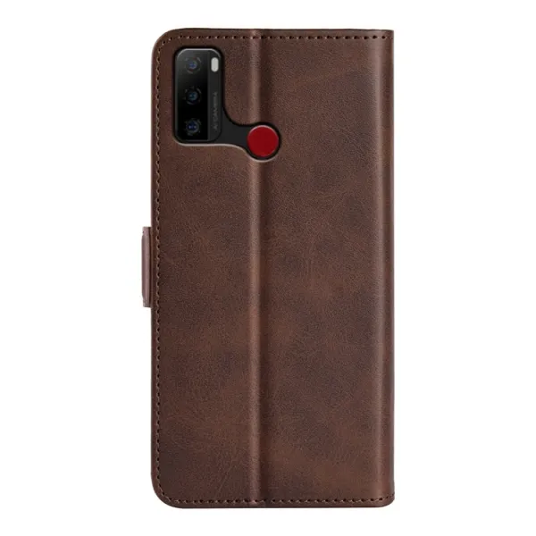 SIDE Peňaženkové puzdro Ulefone Note 10 tmavohnedé