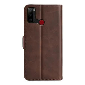 SIDE Peňaženkové puzdro Ulefone Note 10 tmavohnedé