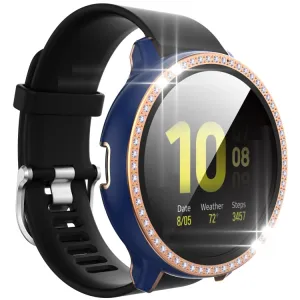 DIAMOND Plastový kryt s ochranným sklom Samsung Galaxy Watch Active 2 40mm tmavomodrý