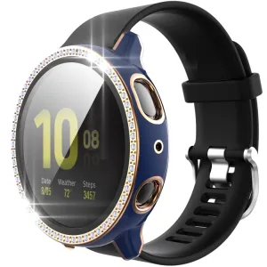DIAMOND Plastový kryt s ochranným sklom Samsung Galaxy Watch Active 2 40mm tmavomodrý