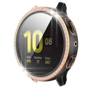 DIAMOND Plastový kryt s ochranným sklom Samsung Galaxy Watch Active 2 44mm čierny
