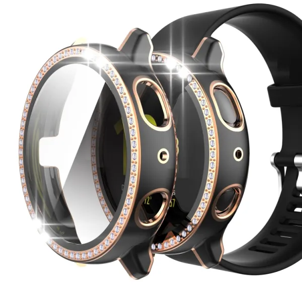 DIAMOND Plastový kryt s ochranným sklom Samsung Galaxy Watch Active 2 44mm čierny