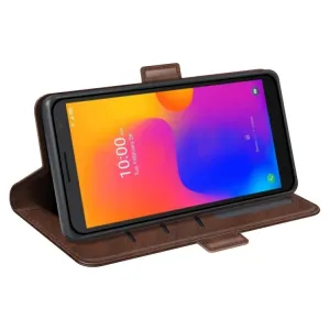 SIDE Peňaženkové puzdro Alcatel 1B 2022 hnedé