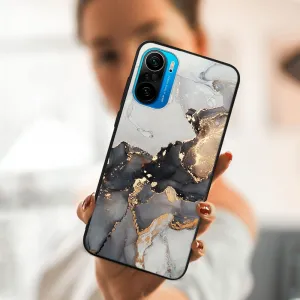 MY ART Silikónový obal Xiaomi Poco F3 GREY MARBLE (140)
