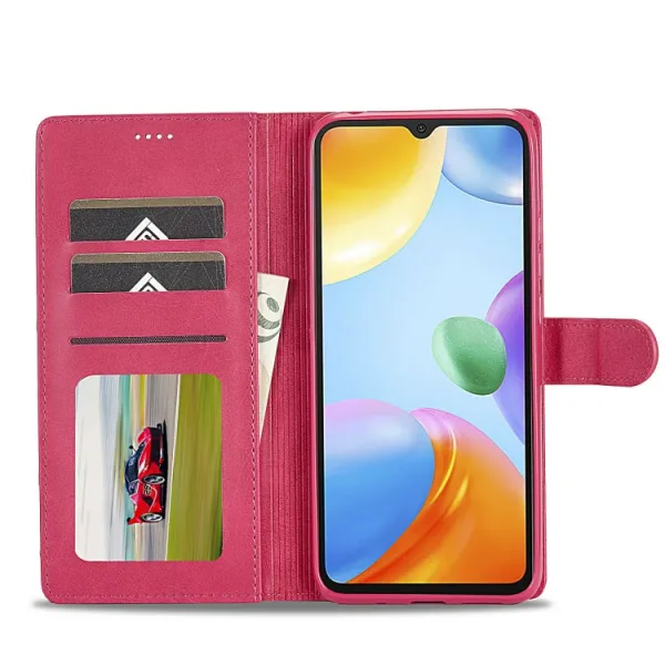 IMEEKE Peňaženkový kryt Xiaomi Redmi 10C ružový