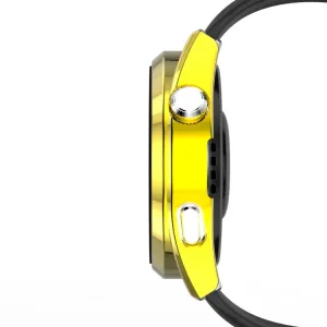 Plastový kryt s ochranným sklom pre Huawei Watch 3 Pro zlatý