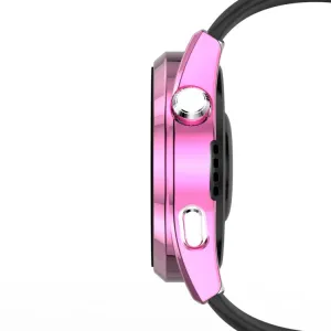 Plastový kryt s ochranným sklom pre Huawei Watch 3 Pro ružový