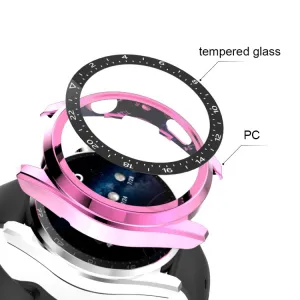 Plastový kryt s ochranným sklom pre Huawei Watch 3 Pro ružový