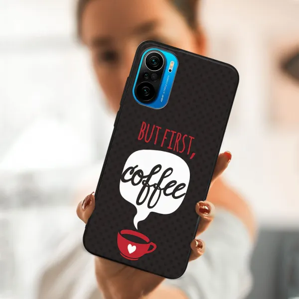 MY ART Silikónový obal Xiaomi Poco F3 COFFEE (056)