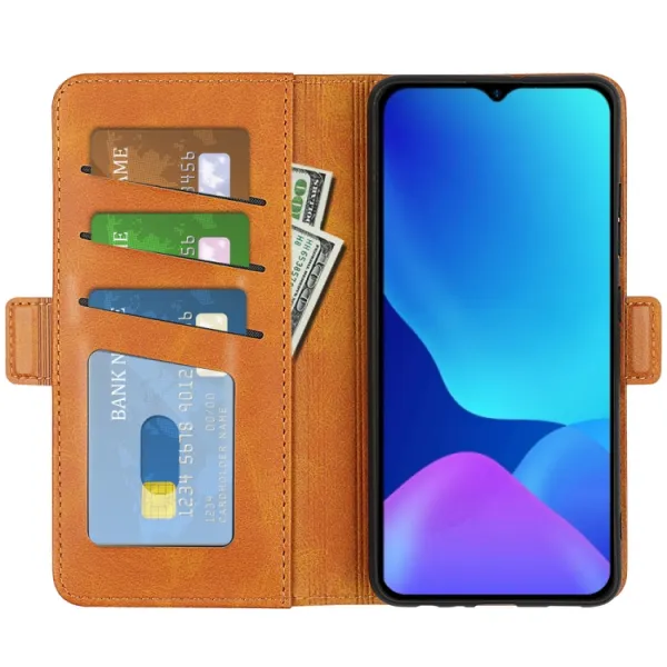 SIDE Peňaženkové puzdro Ulefone Note 10 svetlohnedé
