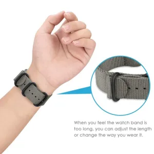 NYLON Univerzálny remienok na hodinky - šírka 22mm modrý