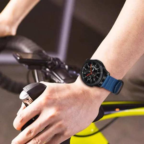 NYLON Univerzálny remienok na hodinky - šírka 20mm modrý