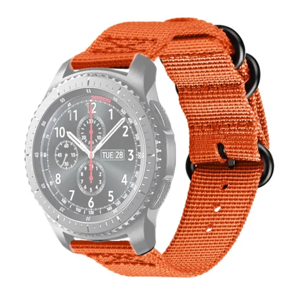 NYLON Univerzálny remienok na hodinky - šírka 20mm oranžový