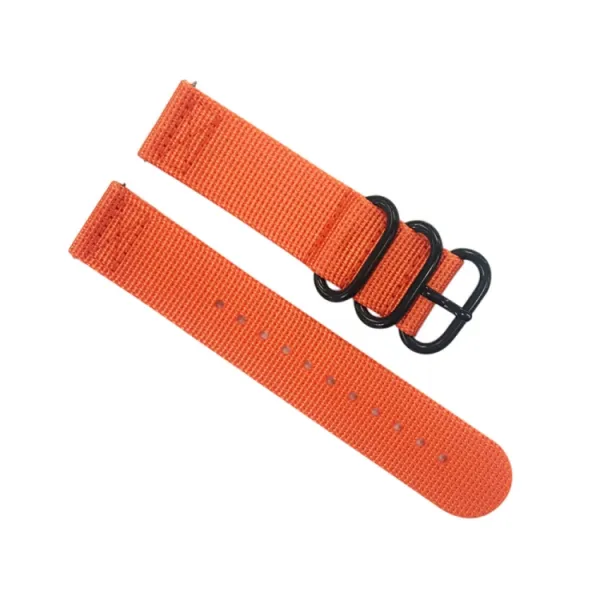 NYLON Univerzálny remienok na hodinky - šírka 20mm oranžový