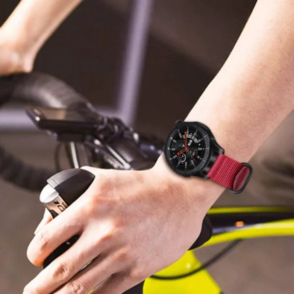NYLON Univerzálny remienok na hodinky - šírka 20mm oranžový