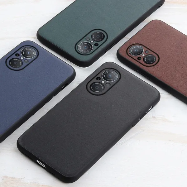 LEATHER Ochranný kryt Huawei Nova 9 SE modrý