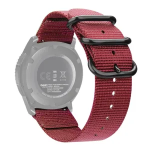 NYLON Univerzálny remienok na hodinky - šírka 20mm červený
