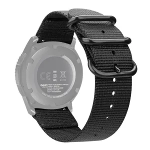 NYLON Univerzálny remienok na hodinky - šírka 20mm čierny