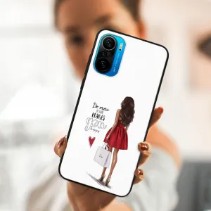 MY ART Silikónový obal Xiaomi Poco F3 RED DRESS (137)