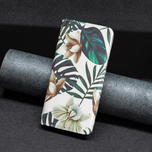 ART Peňaženkový kryt Xiaomi Redmi 10C GREEN LEAVES