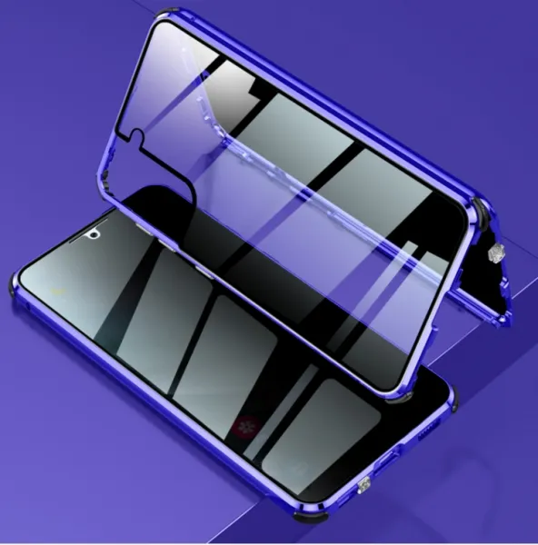 Magnetický kryt 360 pre Samsung Galaxy S21 Plus 5G modrý