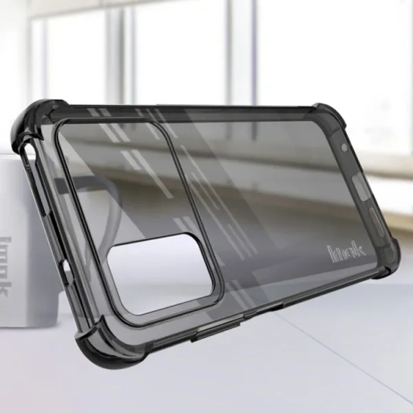 IMAK Ochranný silikónový kryt + fólia Xiaomi Poco M4 Pro čierny