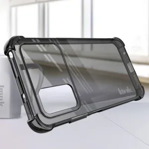 IMAK Ochranný silikónový kryt + fólia Xiaomi Poco M4 Pro čierny