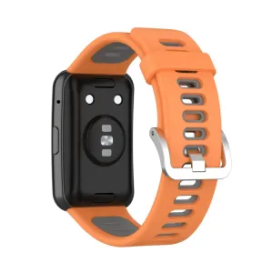 DUAL COLOUR Remienok Huawei Watch Fit oranžový-šedý
