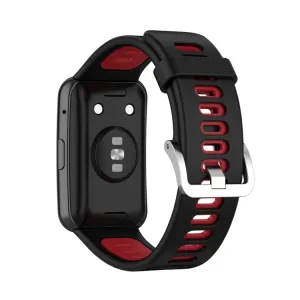 DUAL COLOUR Remienok Huawei Watch Fit čierny-červený