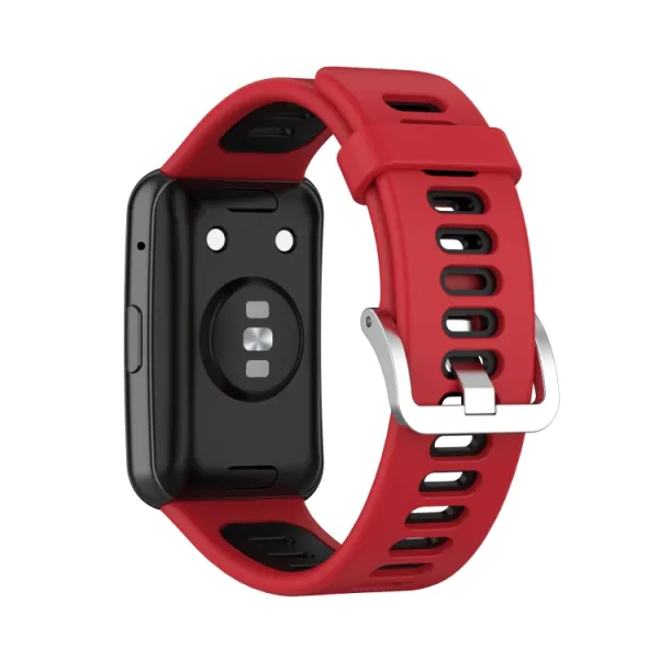 DUAL COLOUR Remienok Huawei Watch Fit červený-čierny