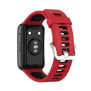 DUAL COLOUR Remienok Huawei Watch Fit červený-čierny