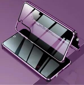 Magnetický kryt 360 pre Samsung Galaxy S21 Plus 5G ružový