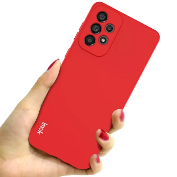 IMAK RUBBER Gumený kryt Samsung Galaxy A73 5G červený