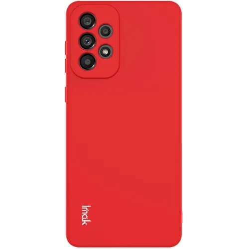 IMAK RUBBER Gumený kryt Samsung Galaxy A73 5G červený