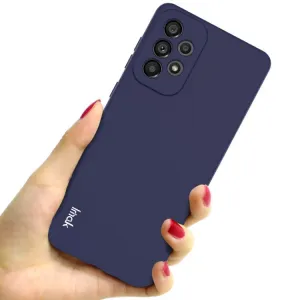 IMAK RUBBER Gumený kryt Samsung Galaxy A73 5G tmavomodrý