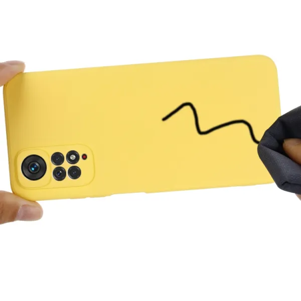RUBBER Ochranný kryt Xiaomi Redmi Note 11 / Note 11S žltý