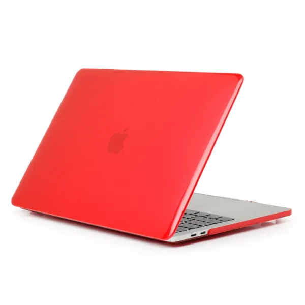 CRYSTAL Plastový kryt pre MacBook Pro 15" A1990 / A1707 červený