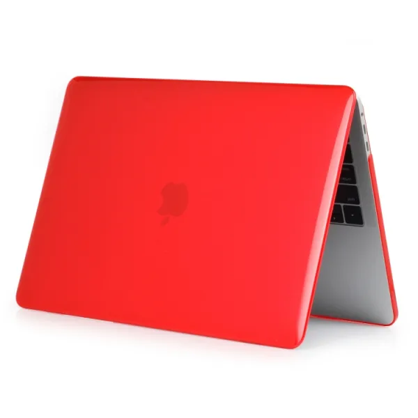 CRYSTAL Plastový kryt pre MacBook Pro 15" A1990 / A1707 červený