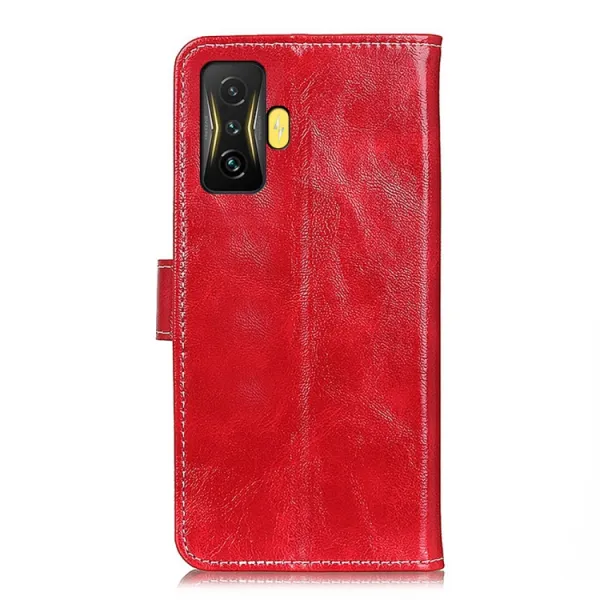 RETRO Peňaženkový obal Xiaomi Poco F4 GT červený