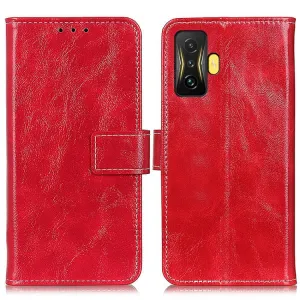 RETRO Peňaženkový obal Xiaomi Poco F4 GT červený