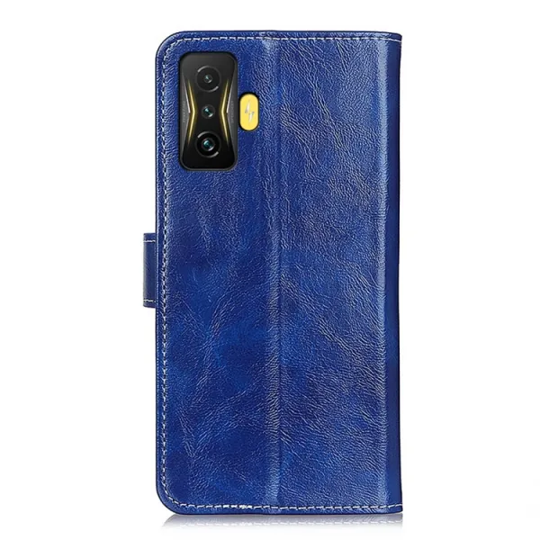RETRO Peňaženkový obal Xiaomi Poco F4 GT modrý